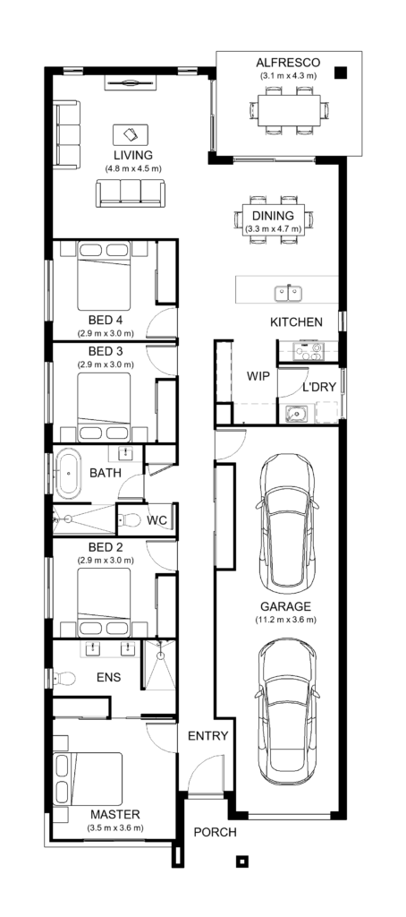 Oak floorplan