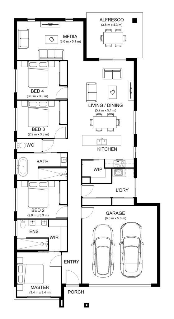 Elm floorplan