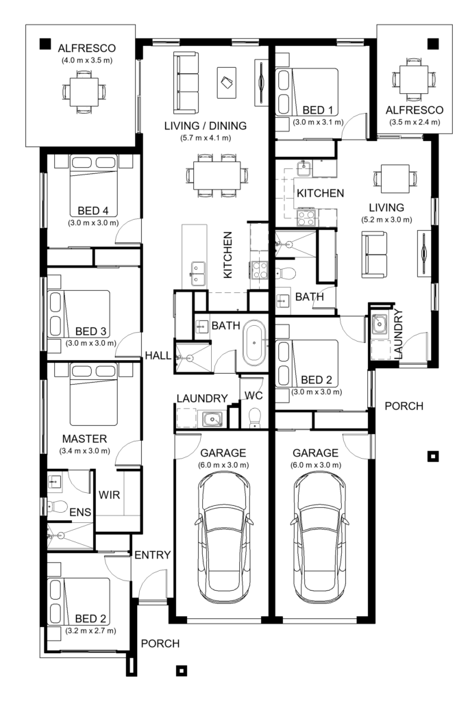Plantation floorplan